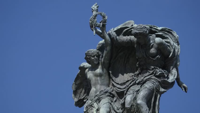 The War Memorial Statue in downtown Ottawa.