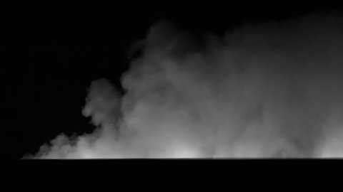 Smoke VFX element.  Large scale and slow moving.