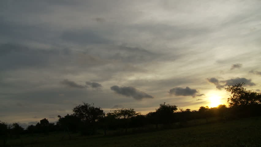 Time lapse of sunset and clouds in Bolivia