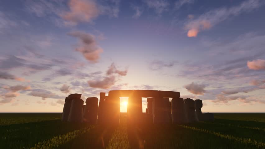 Stonehenge Sunrise Sunset Timelapse Stock Footage Video (100% Royalty