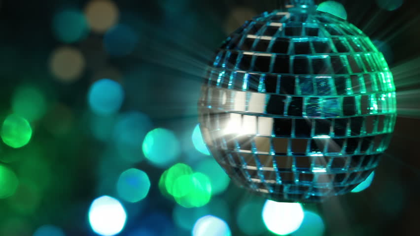 Colorful abstract background. Mirror ball in the foreground. Seamless loop | Shutterstock HD Video #5392868