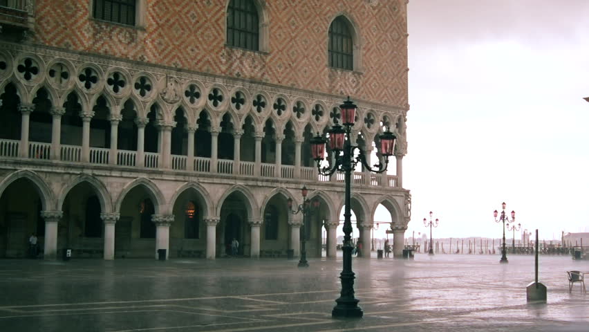 VENICE, ITALY - JUNE 2012: shot of a Doges Palace, Venice, Veneto, Italy