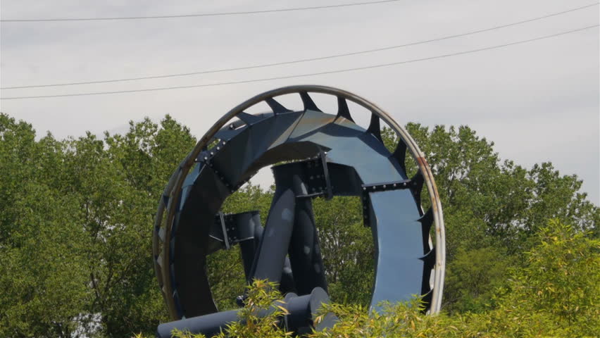 SLOW MOTION: Scary roller coaster