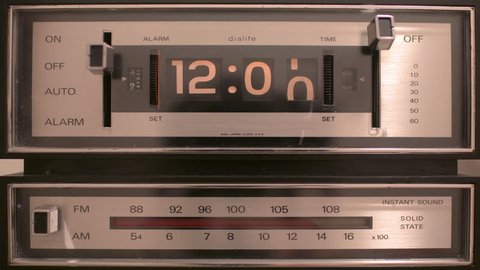 4k stop motion of a flip clock. this is a super high 4k resolution version, 4096x2304