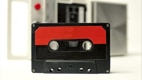 Retro Aquamarine Radio Cassette Recorder 80s Stock Photo 207294055 ...