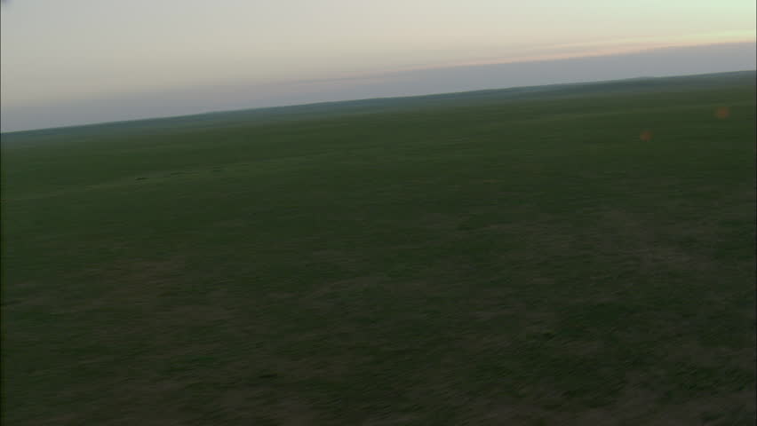 Grasslands Plain Prairie. Pan of the grasslands