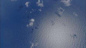 Blue Ocean. Aerial shot of a blue ocean.