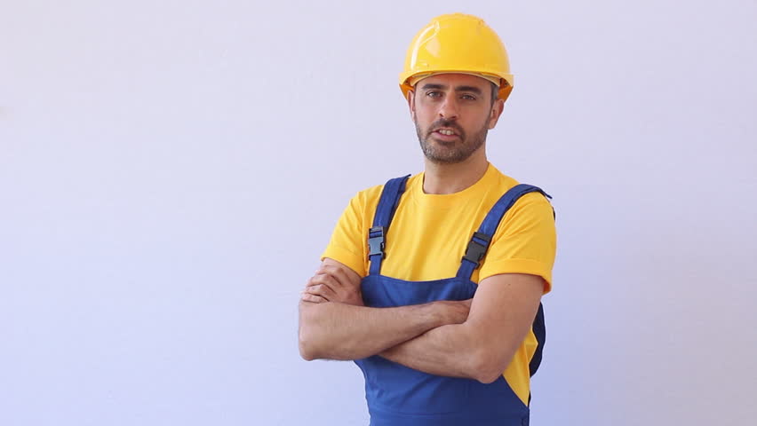 Download Builder With Construction Worker Uniform Stock Footage Video 100 Royalty Free 5428478 Shutterstock