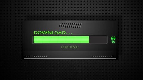 Hacking Loading Bar Animation Green Code Stock Footage Video (100% ...