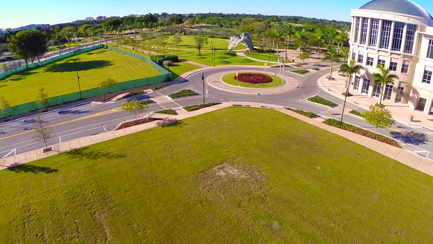 Aerial video footage of Doral Florida circa 2014