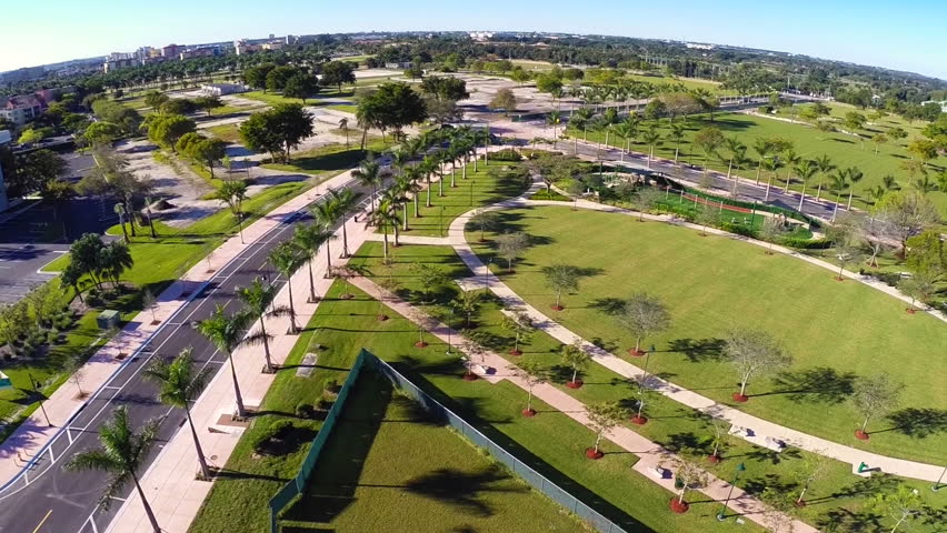 Aerial video footage of Doral Florida circa 2014