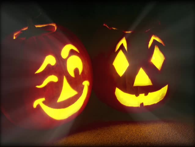 Two Candle-lit, Carved Pumpkin Jack-o-lanterns Stock Footage Video (100%  Royalty-free) 544636 | Shutterstock