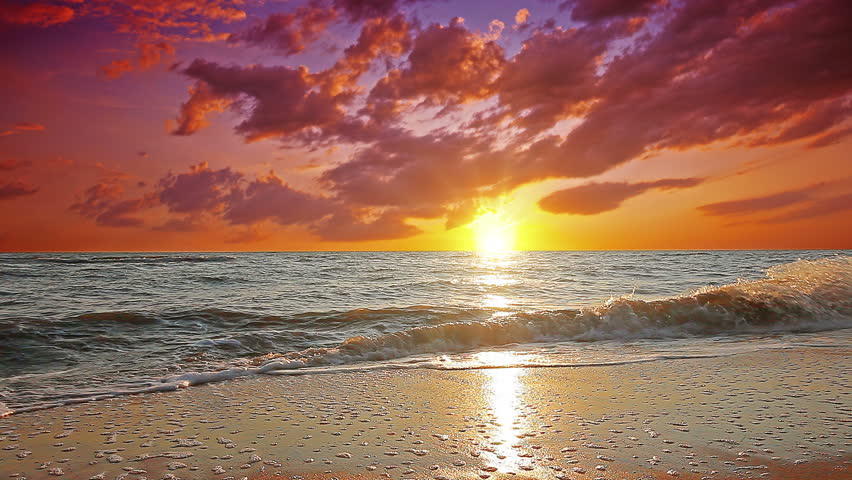 marine sunset. 4K. FULL HD, 4096x2304. Royalty-Free Stock Footage #5449652