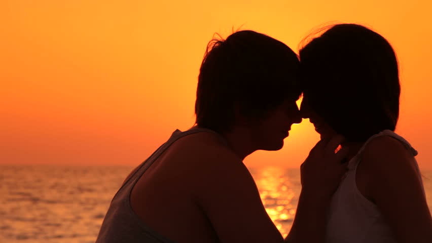Silhouette of Young Couple On Stock Footage Video (100% Royalty-free)  5450693 | Shutterstock