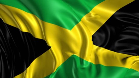 Flag Jamaica Beautiful 3d Animation Jamaica Stock Footage Video (100% ...