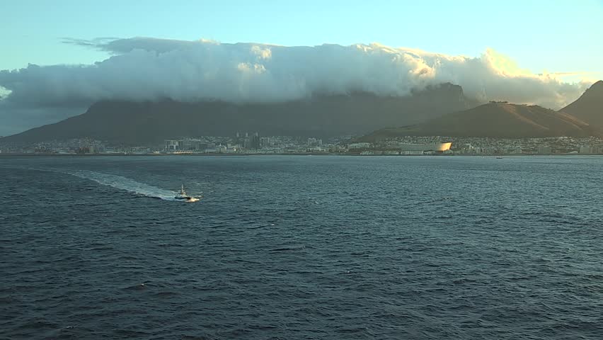 Wide shot of Cape Town