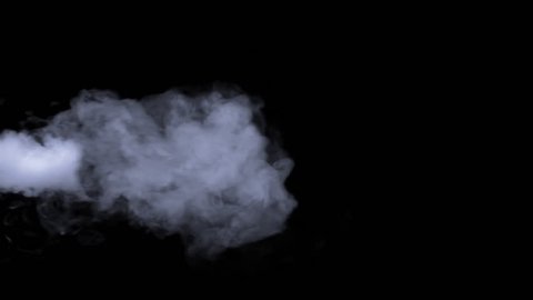 Steam On Black Background - Stock Video