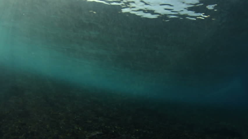 Underwater Ocean Wave Crashing  Royalty-Free Stock Footage #5482925