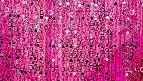 abstract sparkling background made from filming a metal bead curtain
