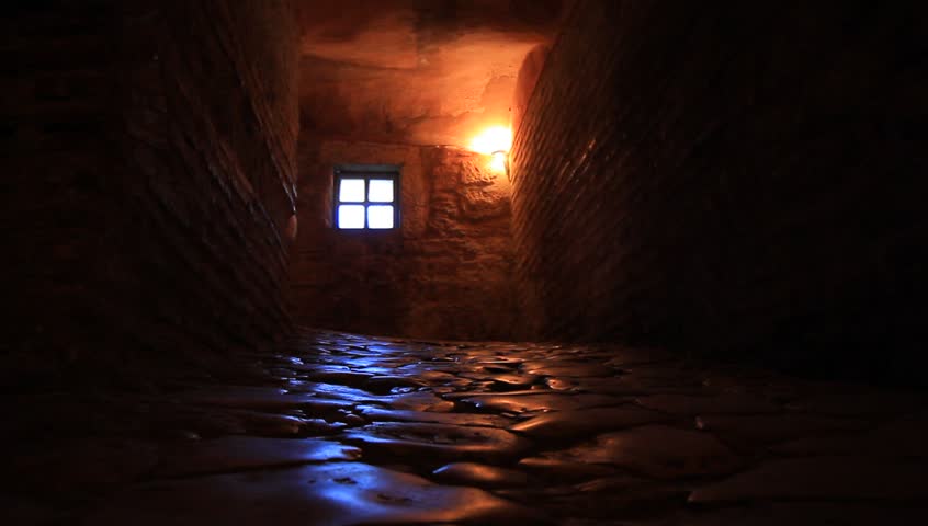 Dark Corridors of the Time. Long, narrow passageway up to the second floor. 