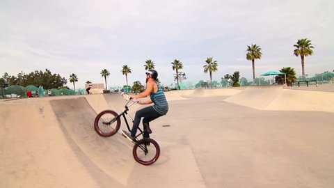 Extreme BMX Bike Trick Skatepark स्टॉक वीडियो