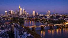 Frankfurt, Germany on the Main River.
