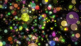 abstract colourful particles. useful background visuals for vj loops, clubs and events
