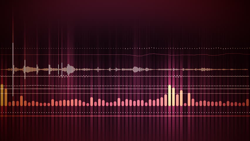 Animated Background with Audio Elements Stock Footage Video (100%