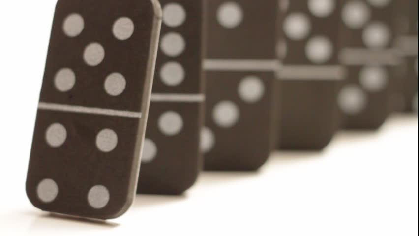 A Bunch of Dominoes Falling Stock Footage Video (100% Royalty-free ...