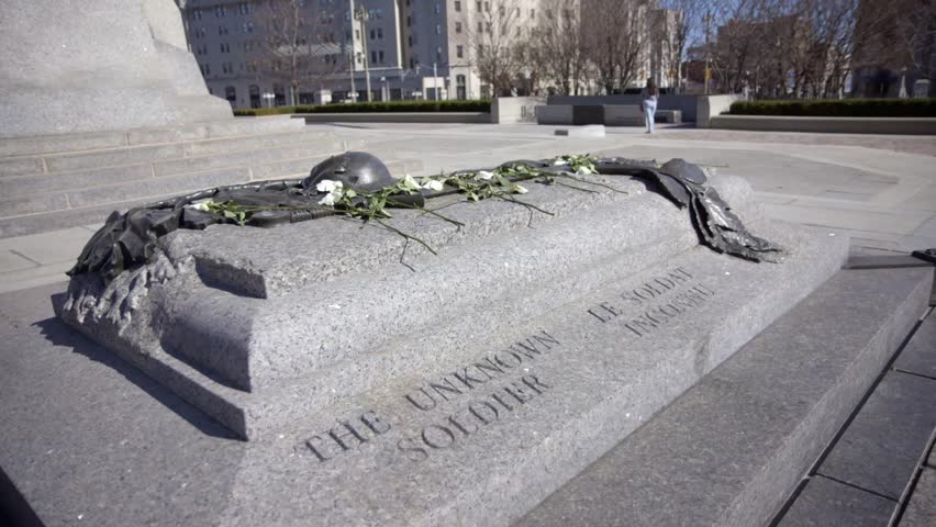 The Unknown Soldier monument in Ottawa, Ontario.