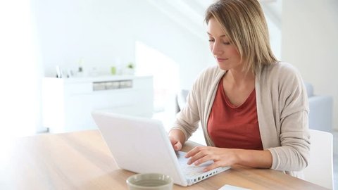 Smiling Young Asian Businesswoman Using Computer Stock Photo (Edit Now ...