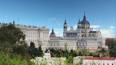 Madrid, Almudena Cathedral and Royal Palace - Spain