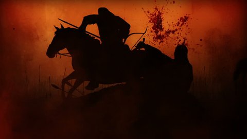Computer Generated Battlefield W/4 battle scenes (silhouettes) Version 2.0. For full AE project pls contact me by e-mail.