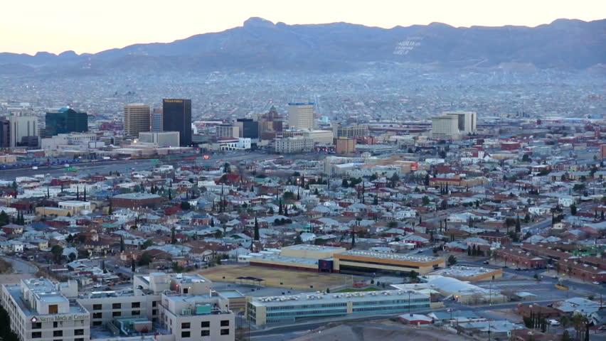 aerial view el paso texas tx Stock Footage Video (100% Royalty-free