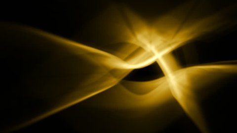 magical background of yellow abstract light waves in dynamic motion (FULL HD)