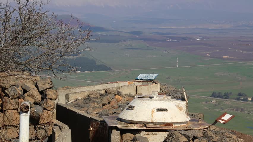 The Trenches oat the Abandoned Bunker at Mt. Bental in the Golan Heights of Israel