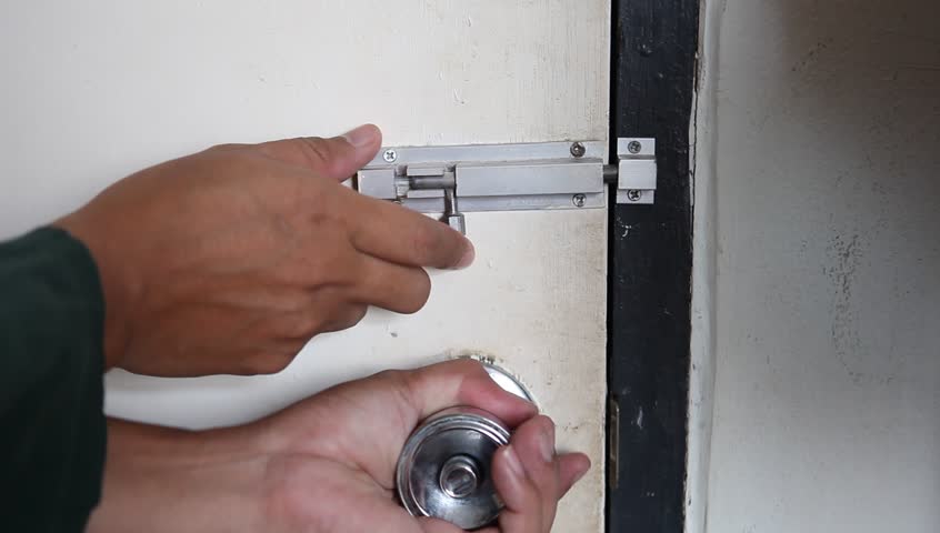 door hand lock