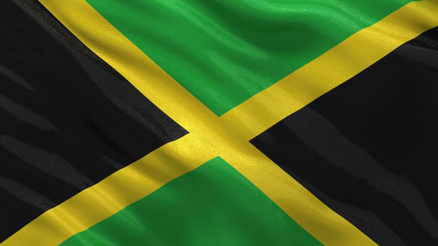 Flag of Jamaica Gently Waving Stock Footage Video (100% Royalty-free ...