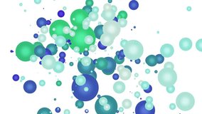 4k Green Blue Bokeh Abstract Motion Background