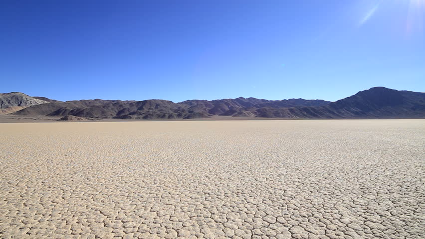 Panning 360º Shot of Racetrack Playa in Death Valley
