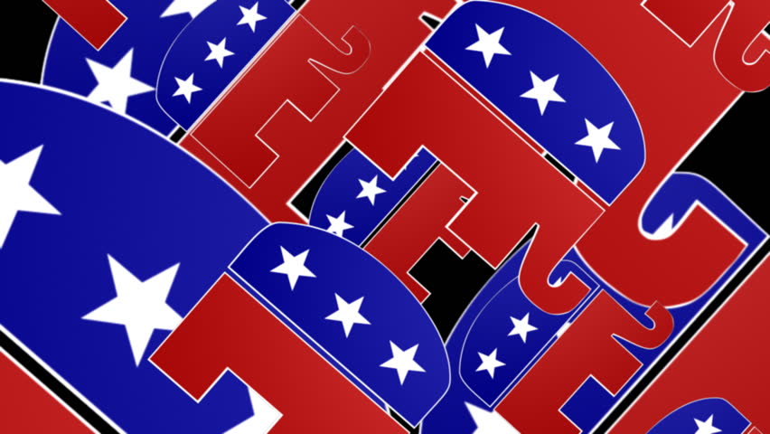 Looping Republican Party Symbol Animated Background Stock Footage Video ...