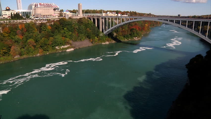 The Rainbow Bridge between The United States and Canada.