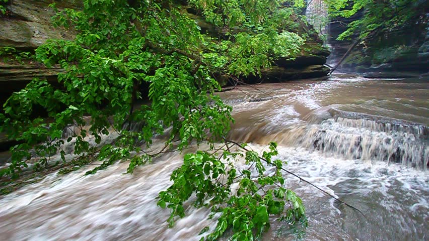 Matthiessen State Park Cascade in Illinois