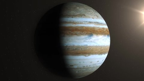 Planet Jupiter Beautiful 3d Animation Jupiter Stock Footage Video (100% ...