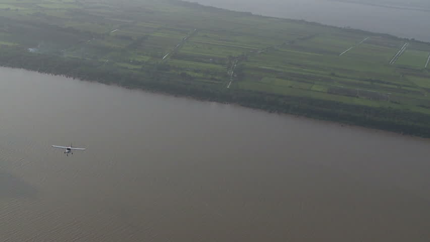 Plane flies underneath