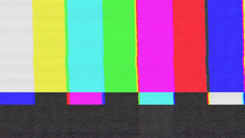 Test pattern TV, bad signal (24 fps) | Shutterstock HD Video #5602280