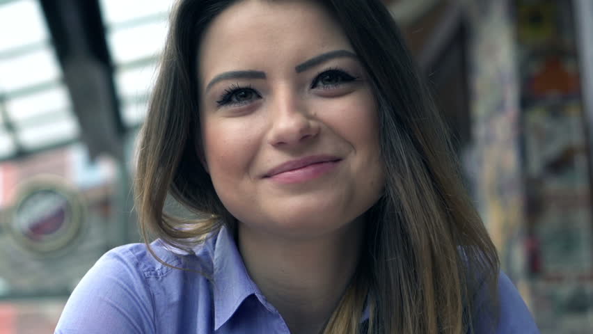 Happy businesswoman during breakfast in cafe
 | Shutterstock HD Video #5607539