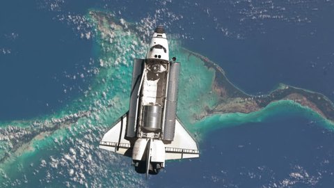 Space Shuttle Orbiting Earth in 4K