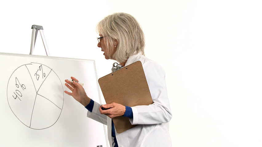 doctor doing demonstration on white board