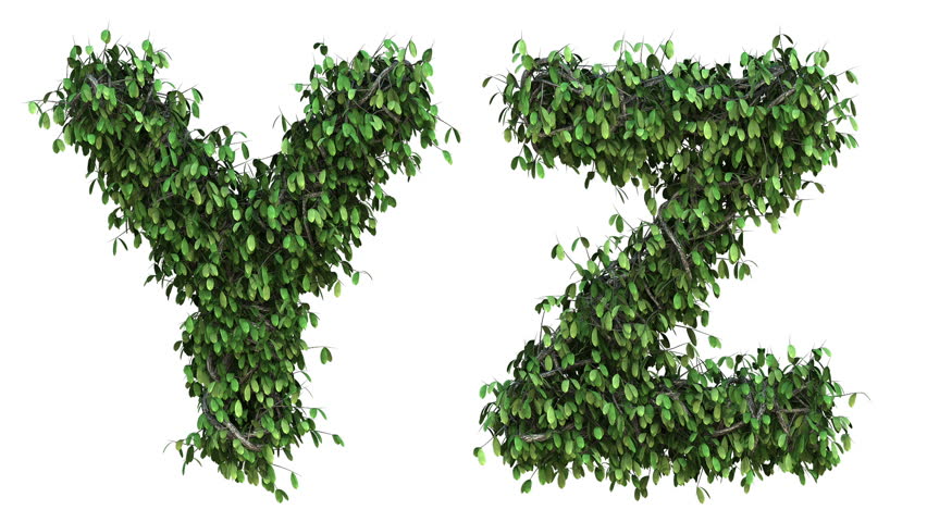  tree alphabet blowing in the wind with alpha channel
